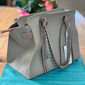 Taupe handbag